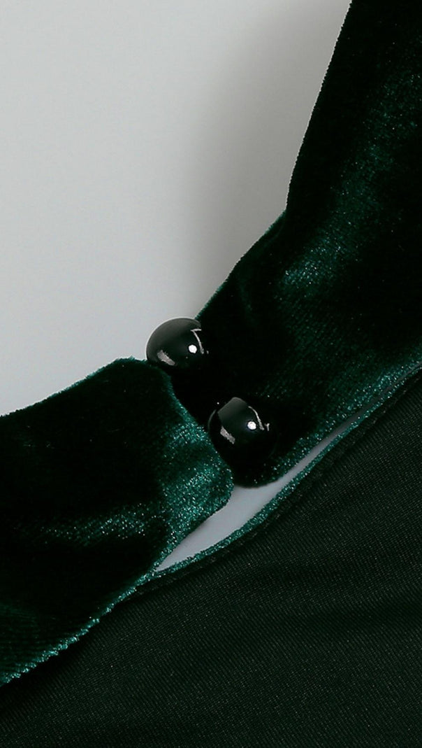 ZWEITEILIGES MINIKLEID IN GRÜN