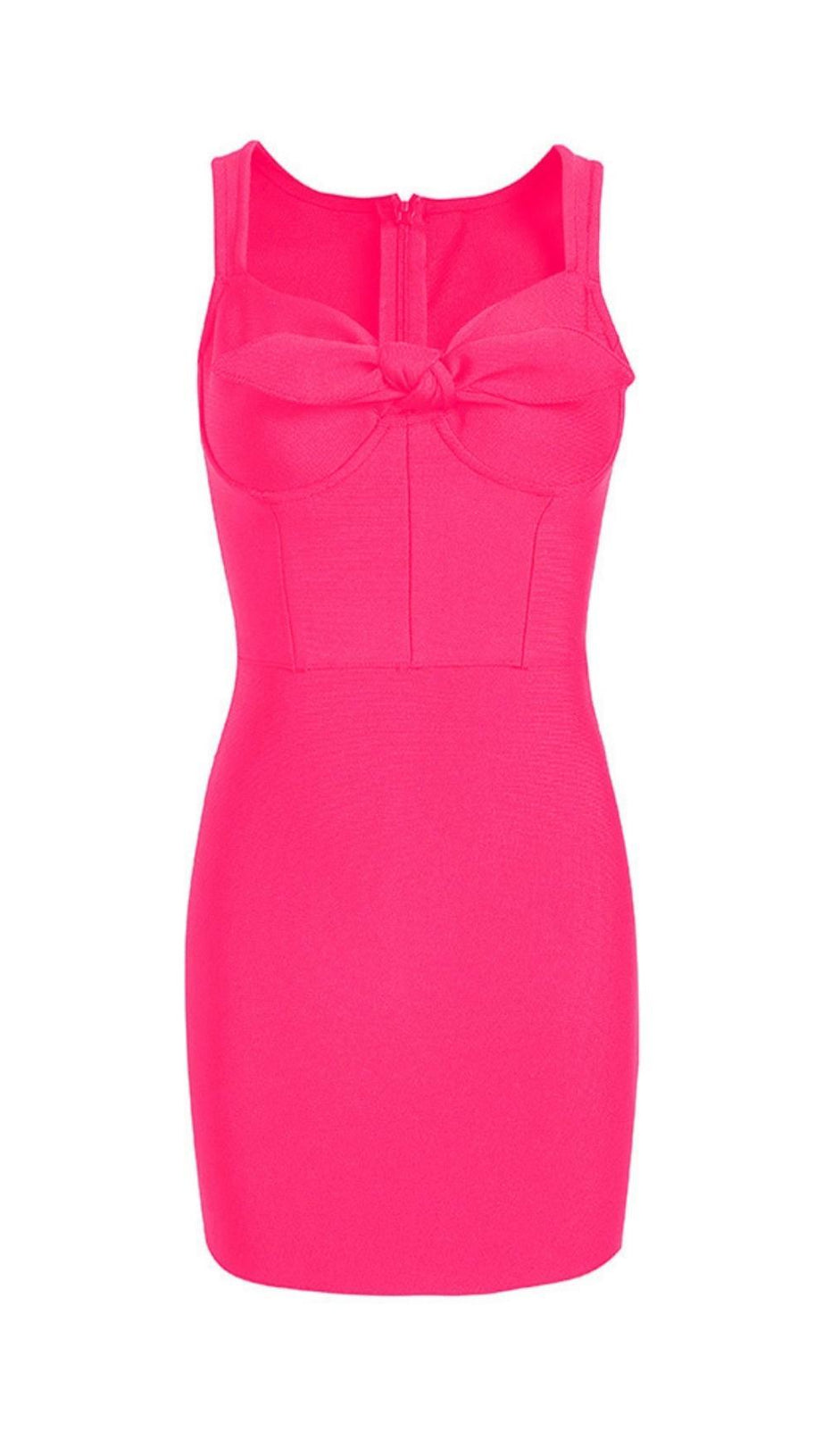CHAIN MIDI DRESS IN PINK