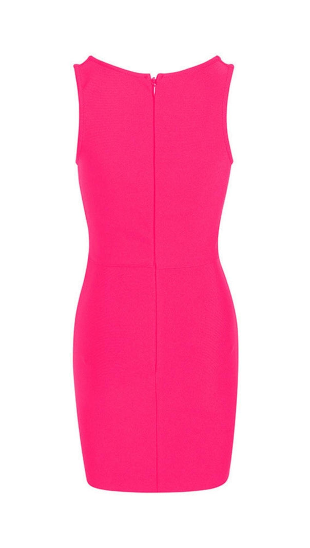 AIIZIE CHAIN MIDI DRESS IN PINK - product image