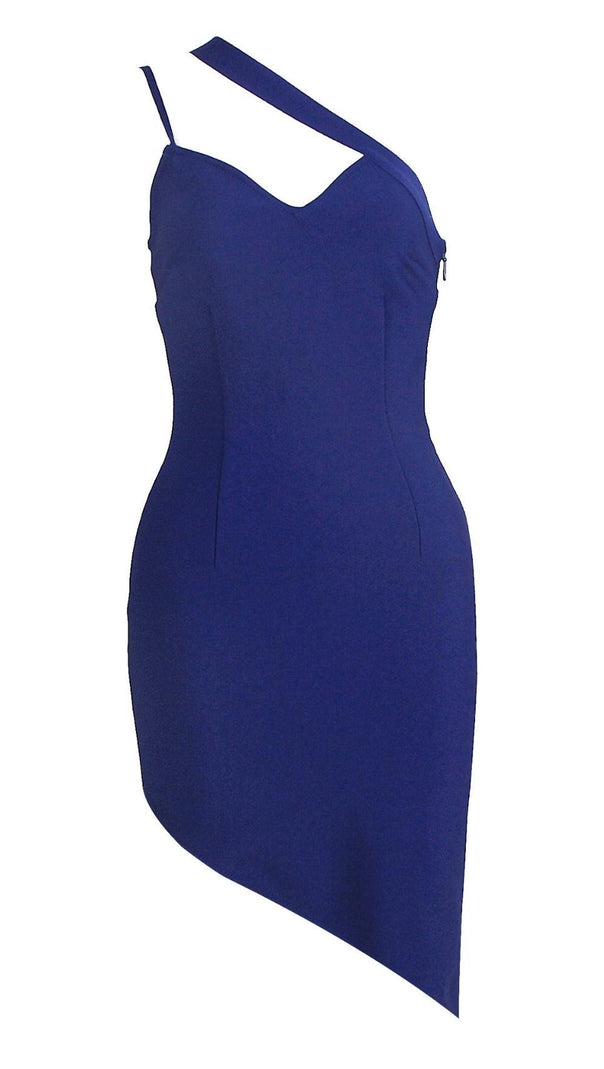 AIIZIE SHOULDER STRAPS MINI DRESS IN BLACK - product image