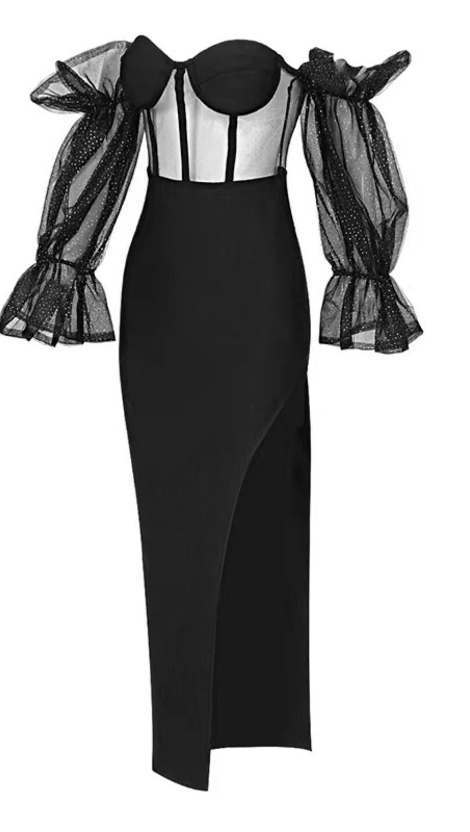 STRAPLESS MAXI DRESS