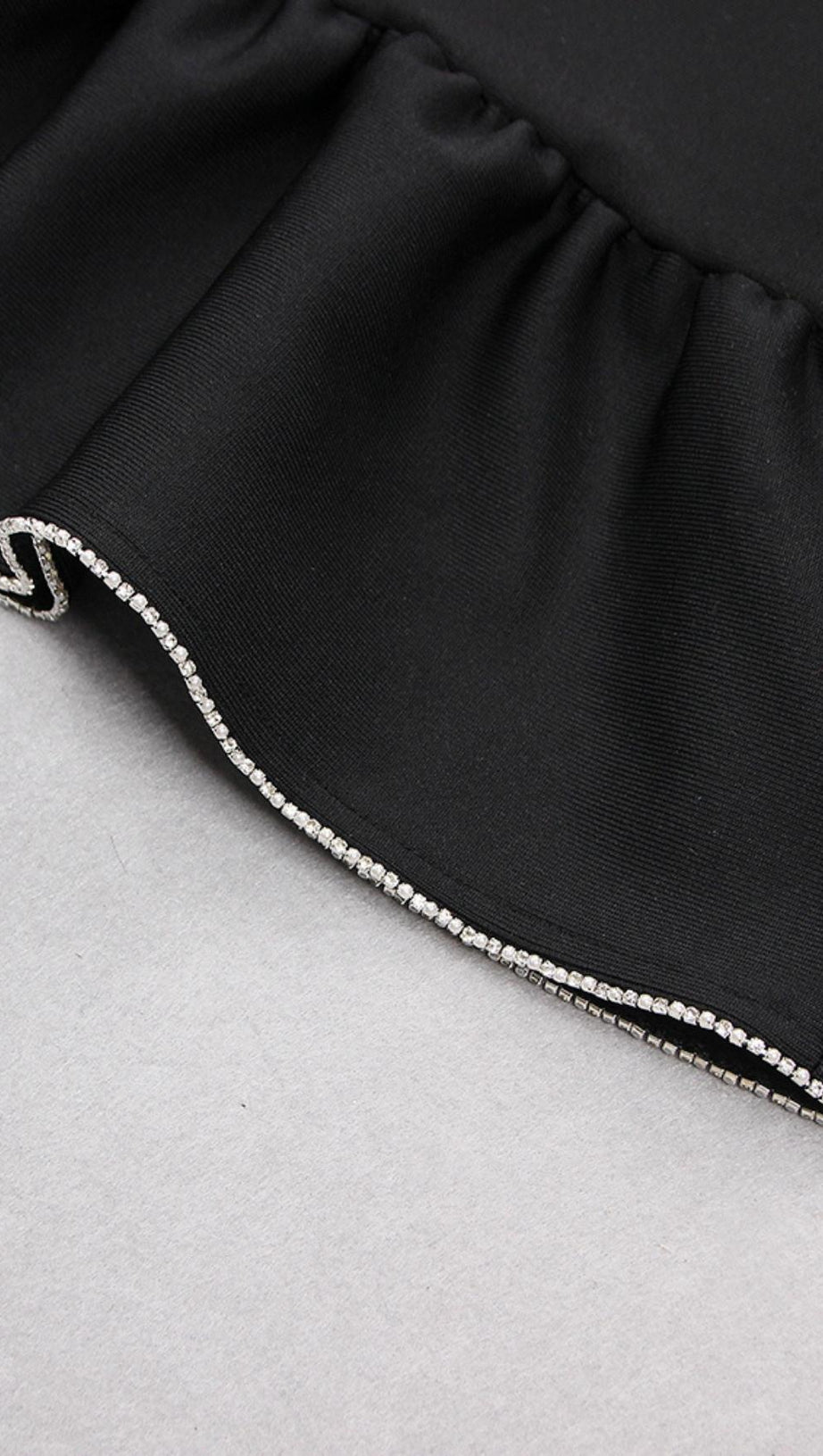 CORSET MIDI DRESS IN BLACK