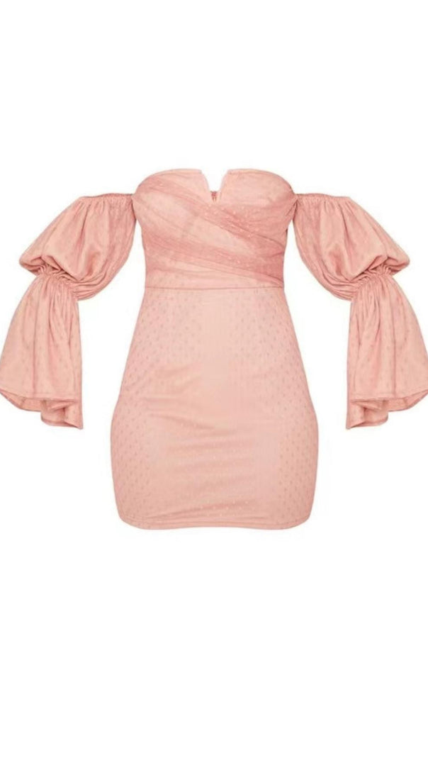 AIIZIE STRAPLESS MINI DRESS IN PINK - product image