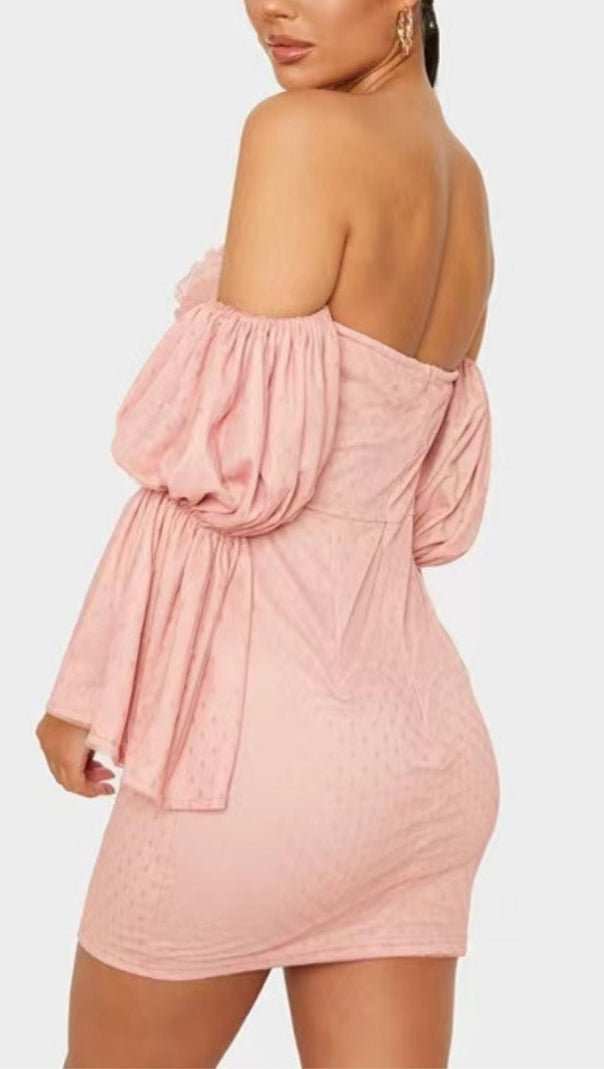AIIZIE STRAPLESS MINI DRESS IN PINK - product image