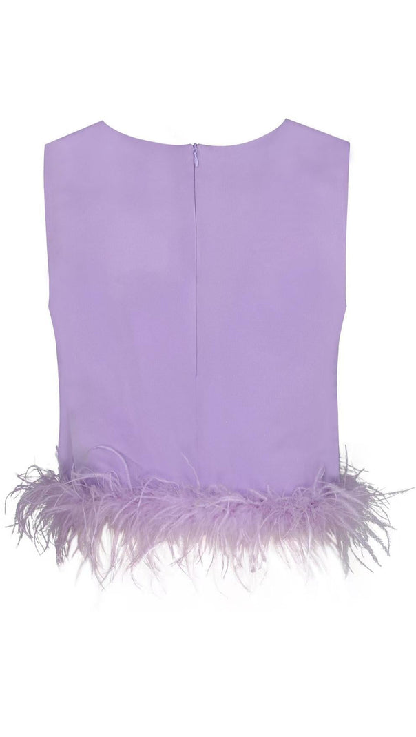 AIIZIE FEATHER TOPS IN LAVENDER - product image
