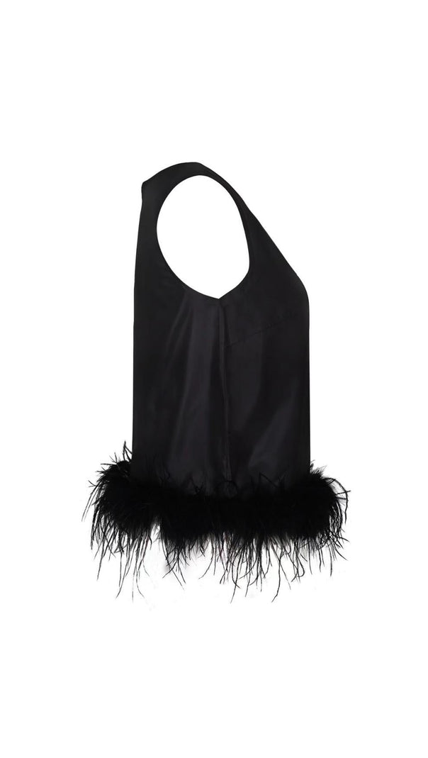 AIIZIE FEATHER TOPS IN LAVENDER - product image