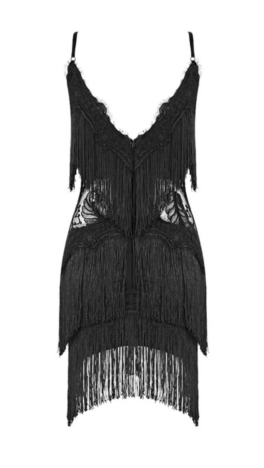 TASSEL LACE MINI DRESS IN PINK