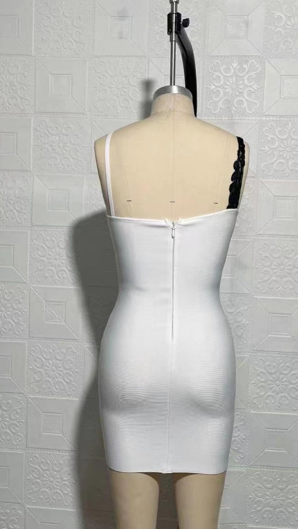 AIIZIE LACE MINI DRESS IN WHITE - product image