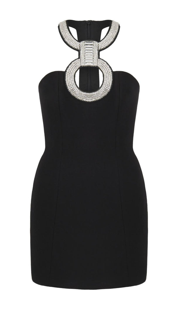 AIIZIE STRAPLESS MINI DRESS IN BLACK - product image