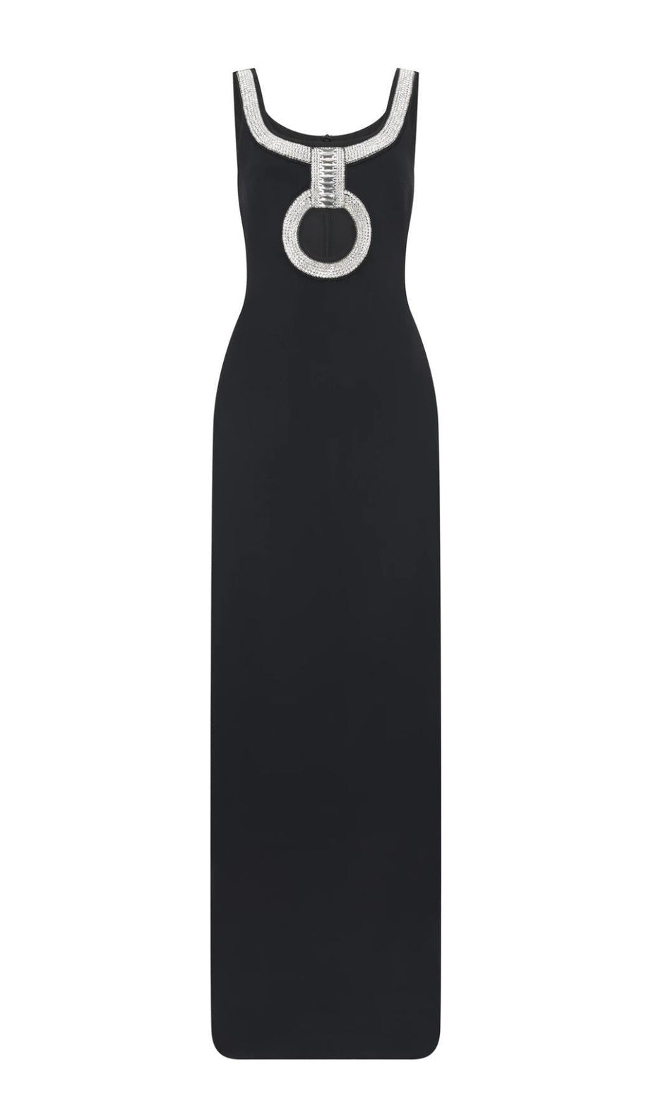 ABITO LUNGO IN CRYSTAL NERO