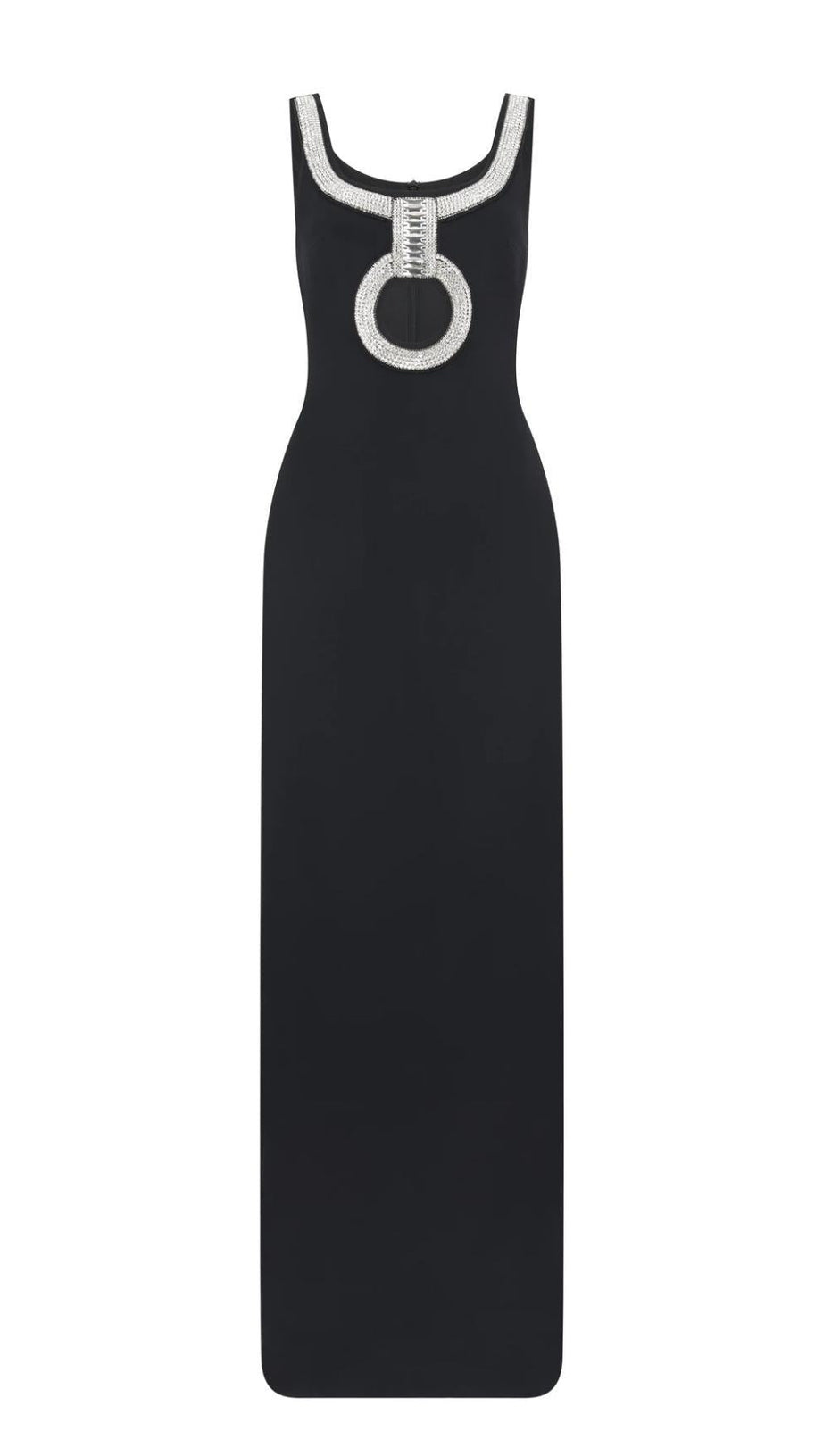 ABITO LUNGO IN CRYSTAL NERO