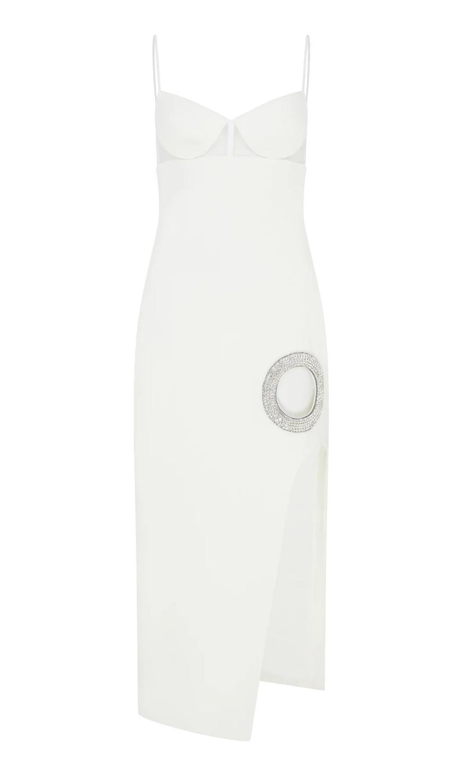 BANDAGE-MAXIKLEID IN WEISS