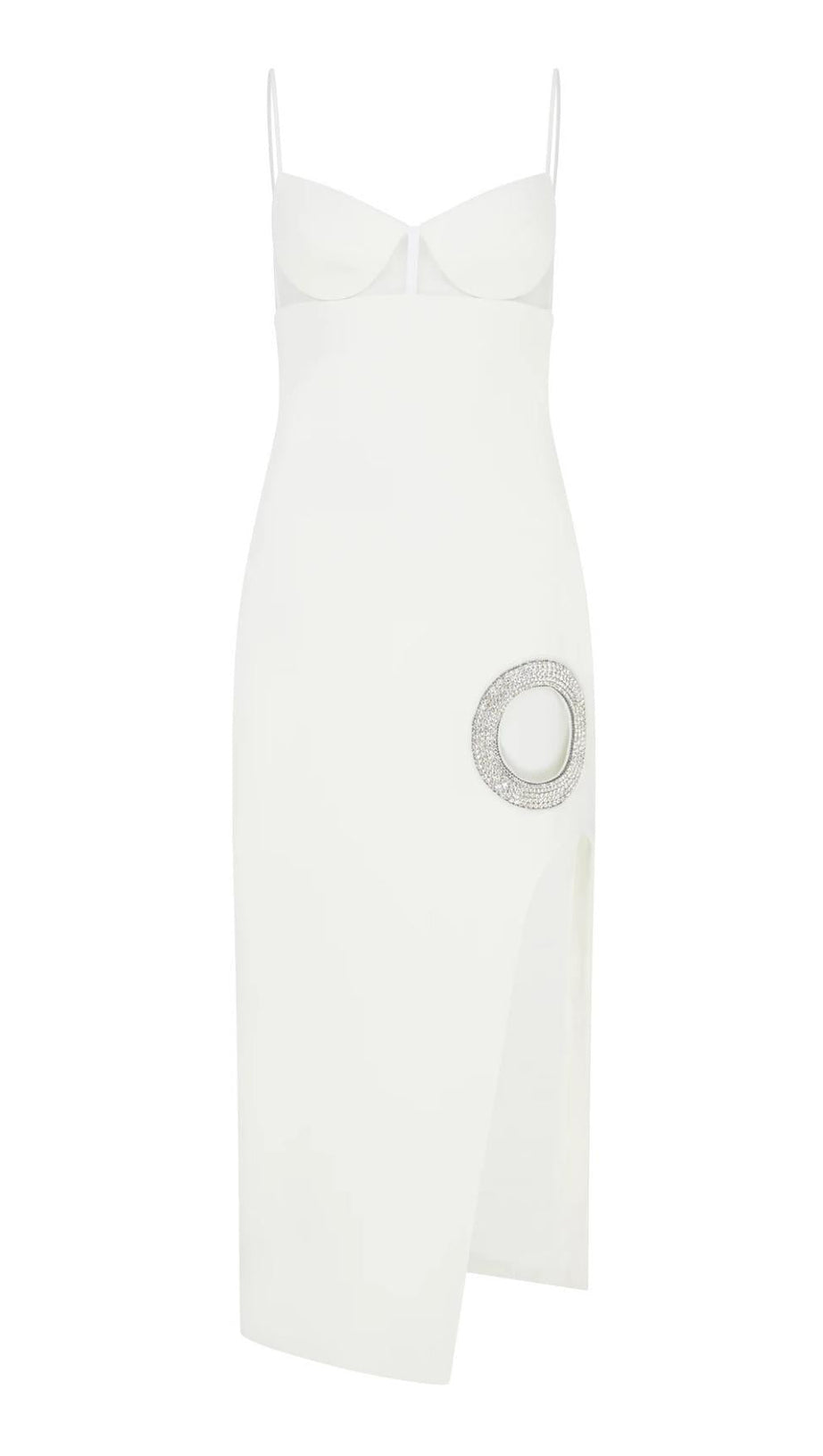 BANDAGE MAXI DRESS IN WHITE