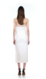 BANDAGE MAXI DRESS IN WHITE