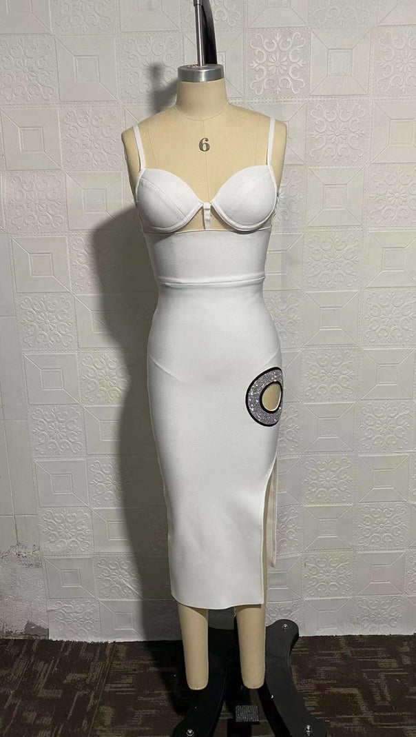 AIIZIE BANDAGE MAXI DRESS IN WHITE - product image