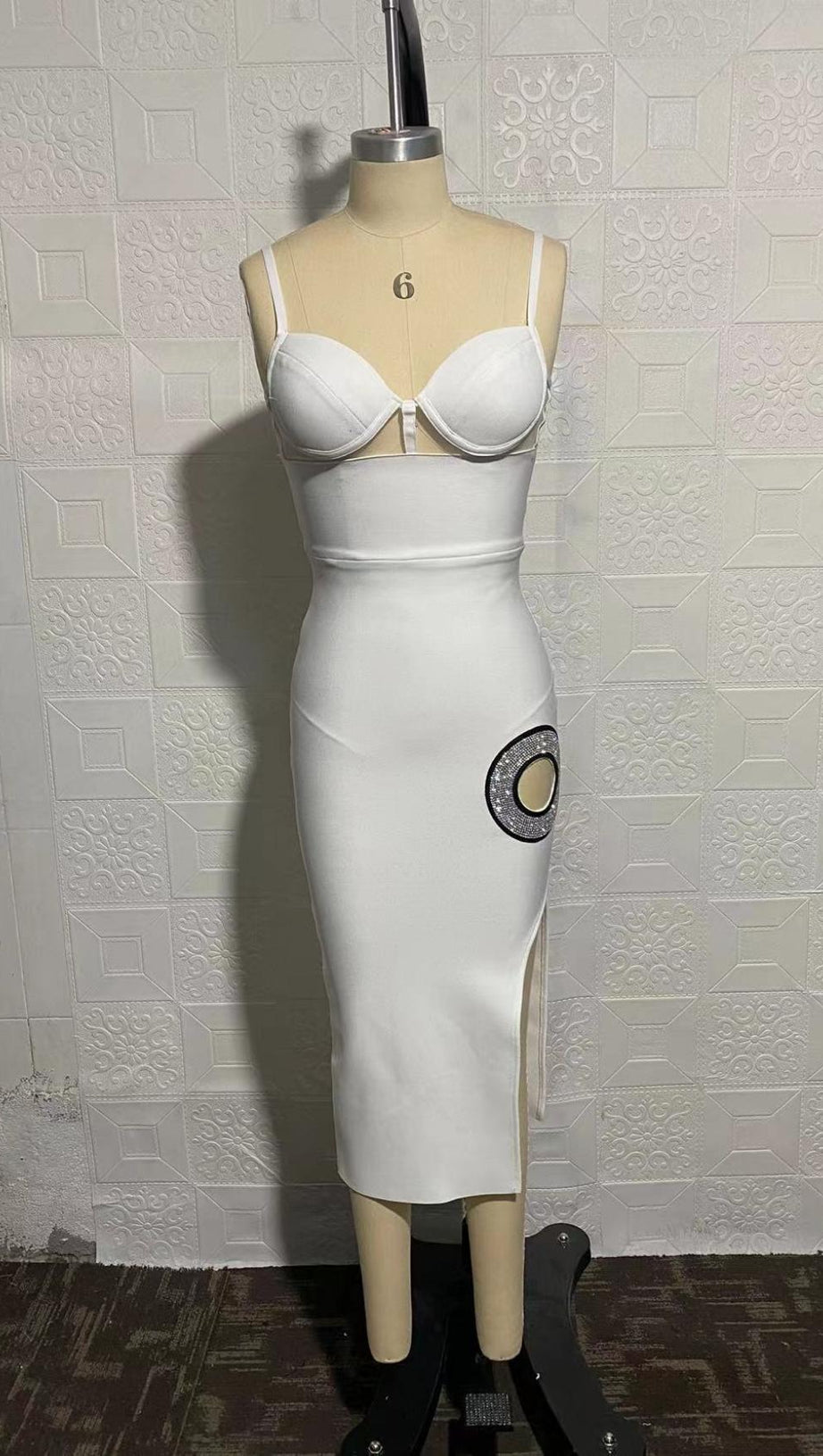BANDAGE MAXI DRESS IN WHITE