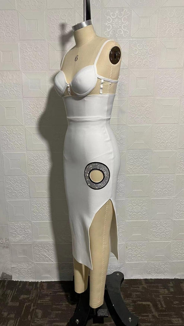 AIIZIE BANDAGE MAXI DRESS IN WHITE - product image