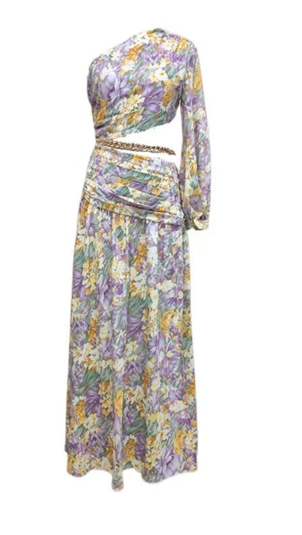AIIZIE LONG SLEEVE MAXI DRESS IN COLORS - product image
