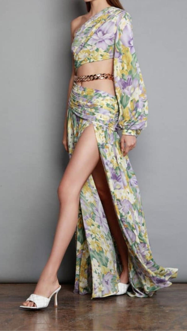 AIIZIE LONG SLEEVE MAXI DRESS IN COLORS - product image