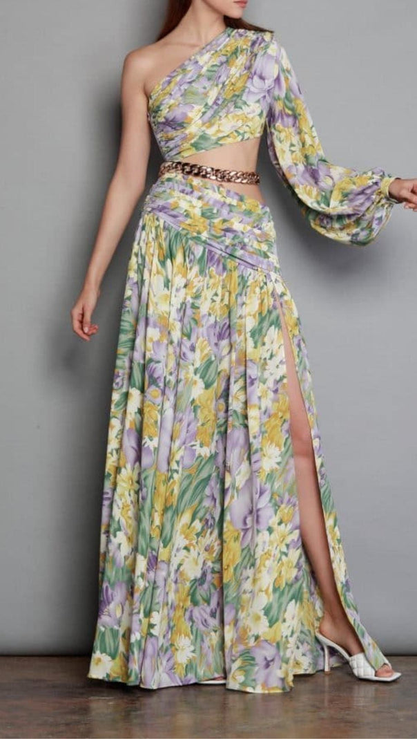 AIIZIE LONG SLEEVE MAXI DRESS IN COLORS - product image
