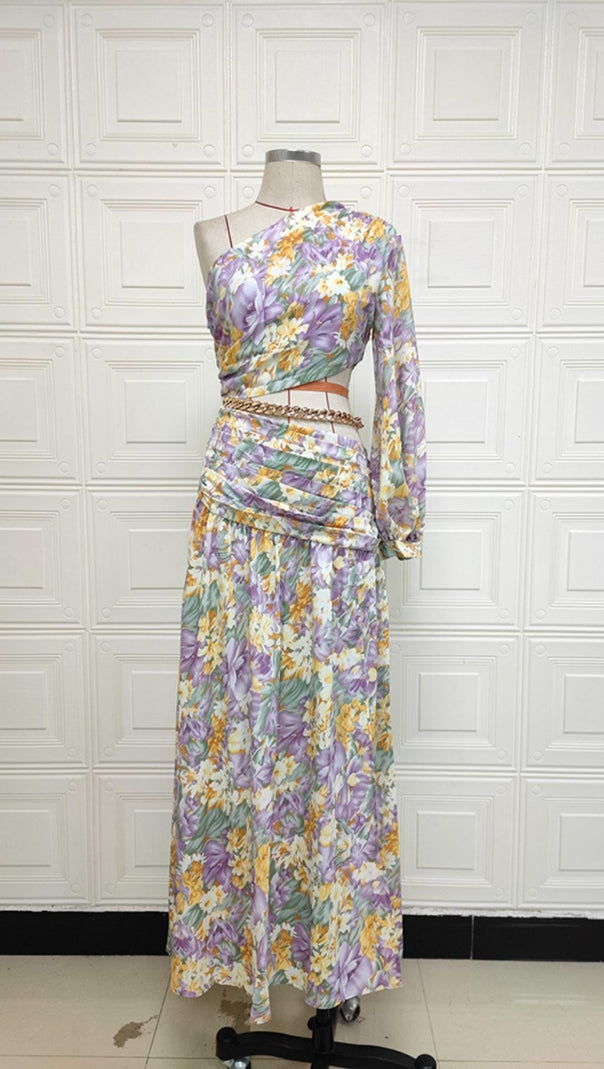 AIIZIE LONG SLEEVE MAXI DRESS IN COLORS - product image