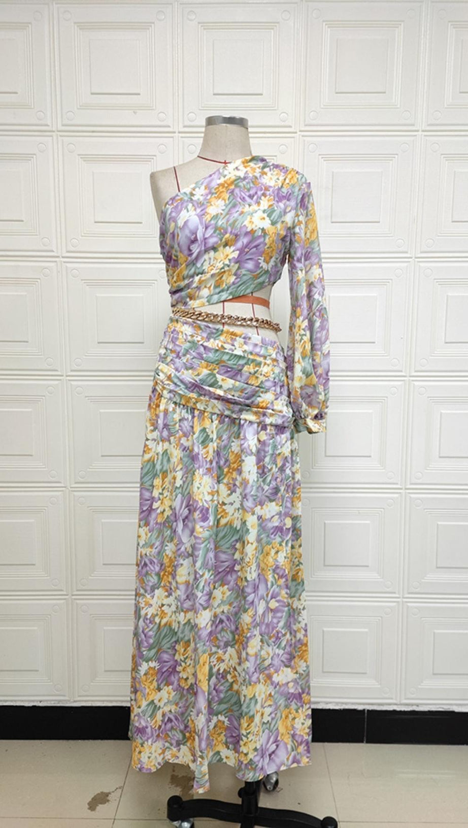 LONG SLEEVE MAXI DRESS IN COLORS