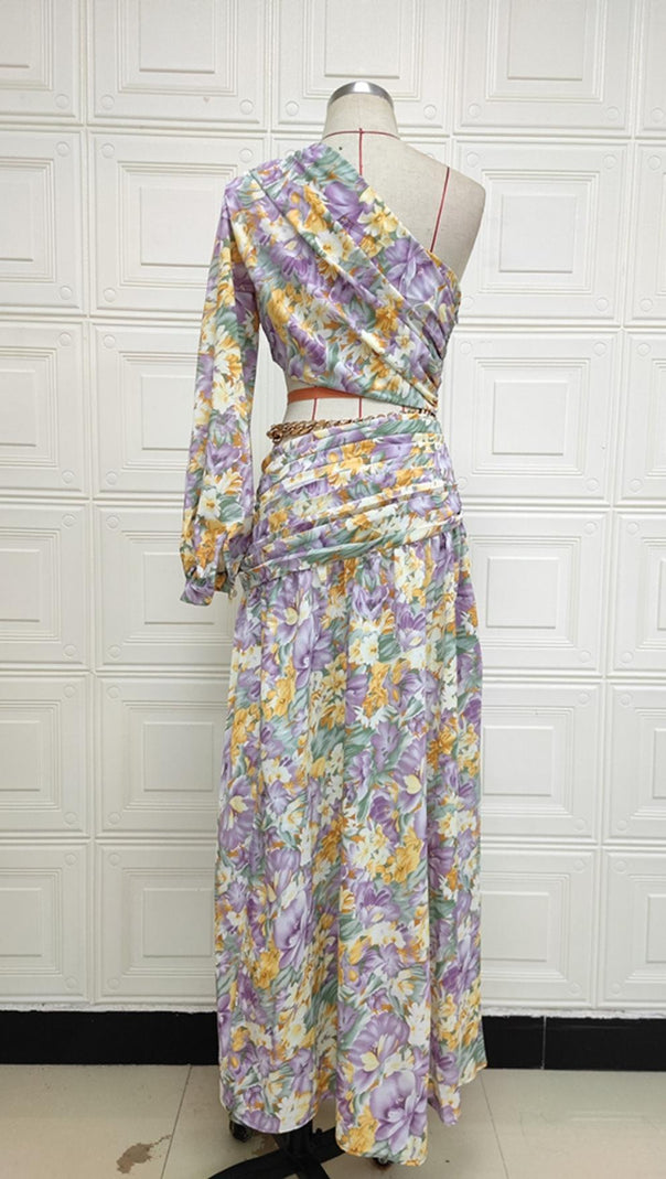 AIIZIE LONG SLEEVE MAXI DRESS IN COLORS - product image