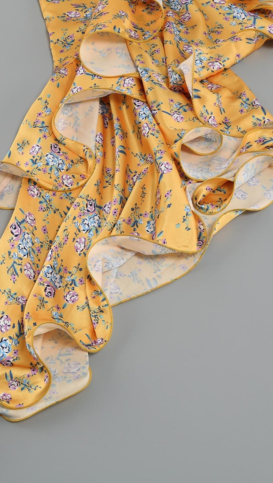 ONE SHOULDER MAXI DRESS IN YELLOW