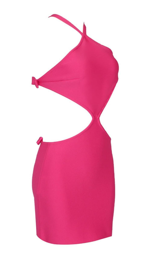 AIIZIE CORSET MINI DRESS IN PINK - product image