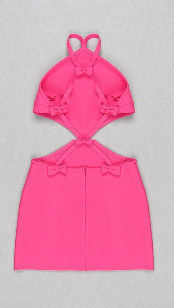 AIIZIE CORSET MINI DRESS IN PINK - product image