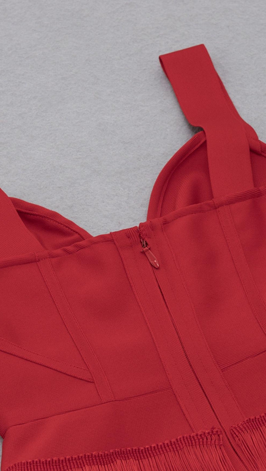 TASSEL MAXI DRESS IN RED