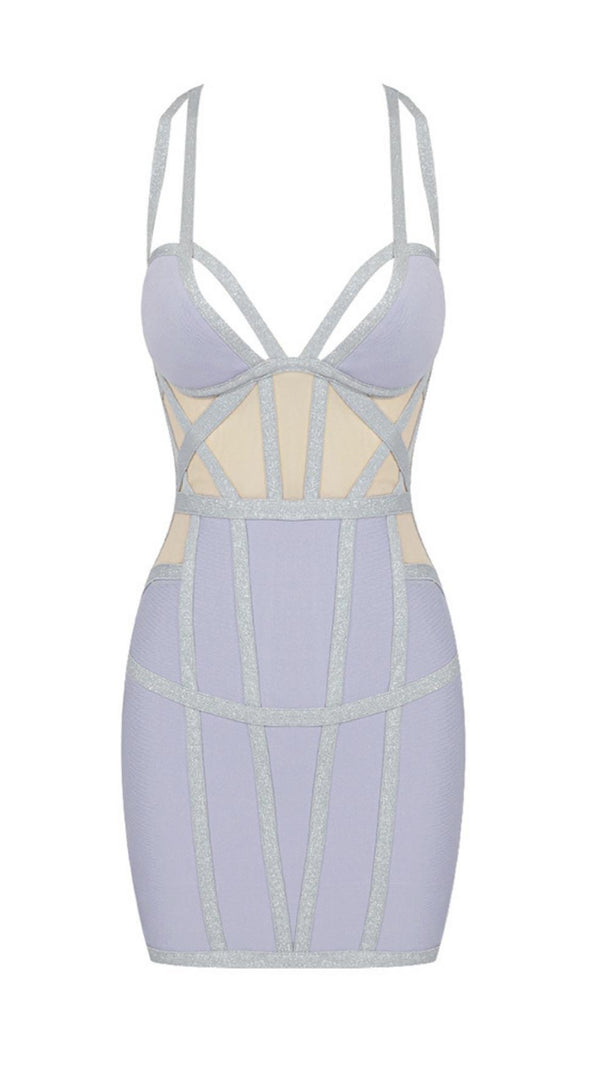 AIIZIE BANDAGE MINI DRESS IN BLUE - product image