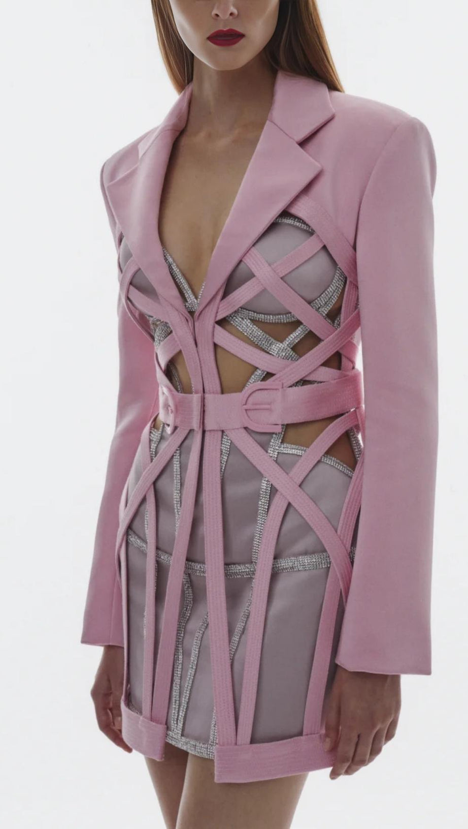 BANDAGE MINI DRESS IN BLUE