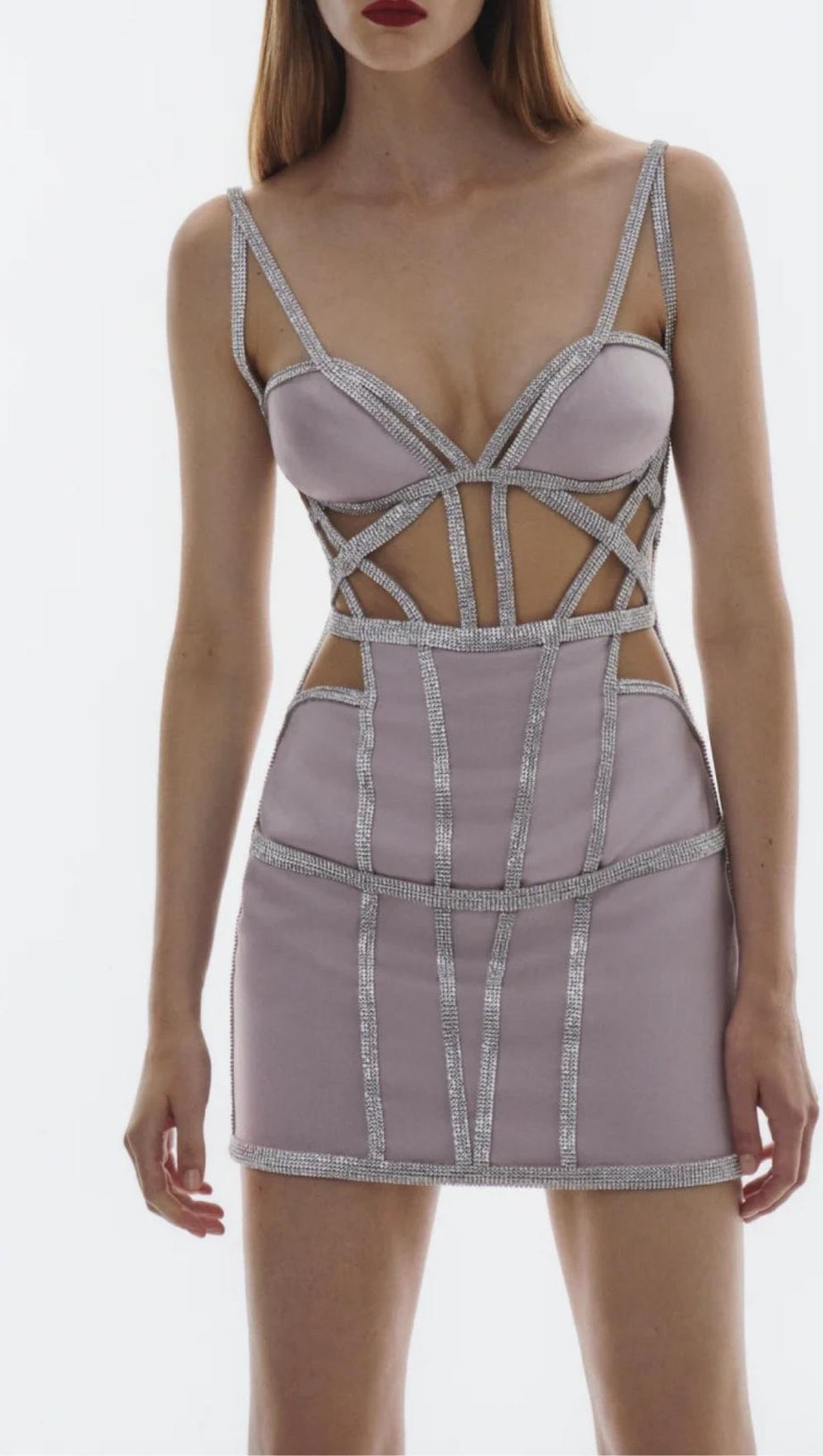 BANDAGE MINI DRESS IN BLUE