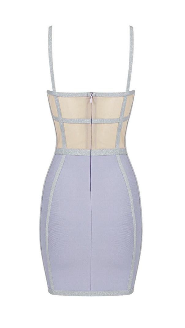 AIIZIE BANDAGE MINI DRESS IN BLUE - product image