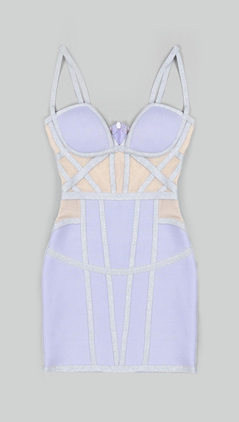 BANDAGE MINI DRESS IN BLUE