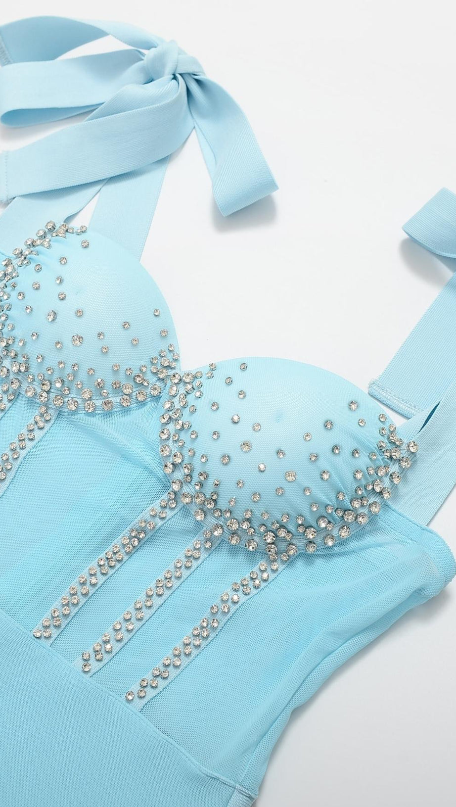 DIAMOND MAXI DRESS IN BLUE