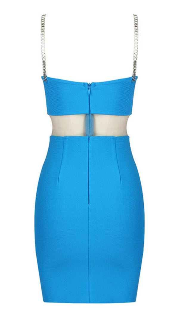 AIIZIE TWO PIECE SUIT MINI DRESS IN BLUE - product image