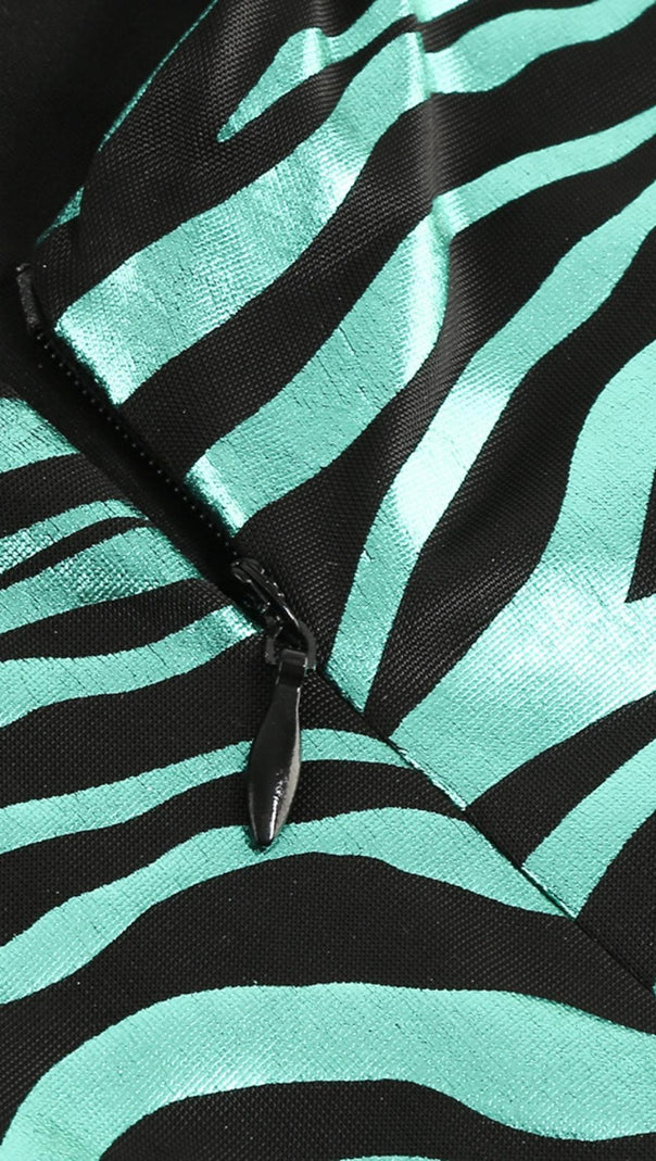 AIIZIE STRIPE MAXI DRESS IN GREEN - product image