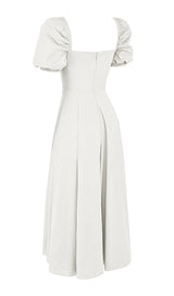 HIGH SPLIT MAXI DRESS IN WHITE