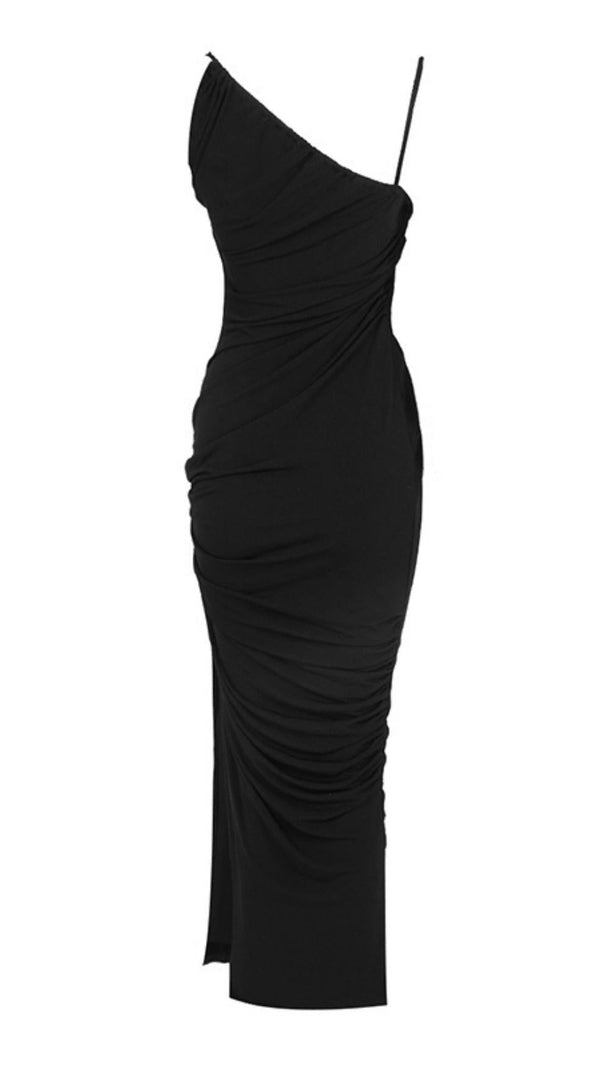 AIIZIE SPLIT MAXI DRESS IN BLACK - product image