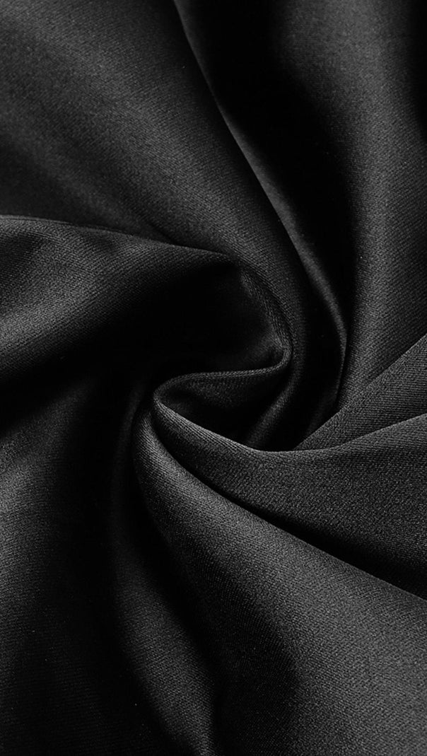 AIIZIE BUBBLE SLEEVE TWO PIECE SUIT IN BLACK - product image