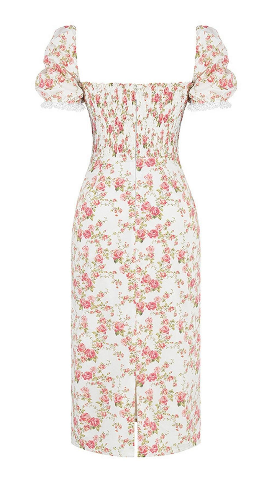 ROSENDRUCKKLEID IN PINK