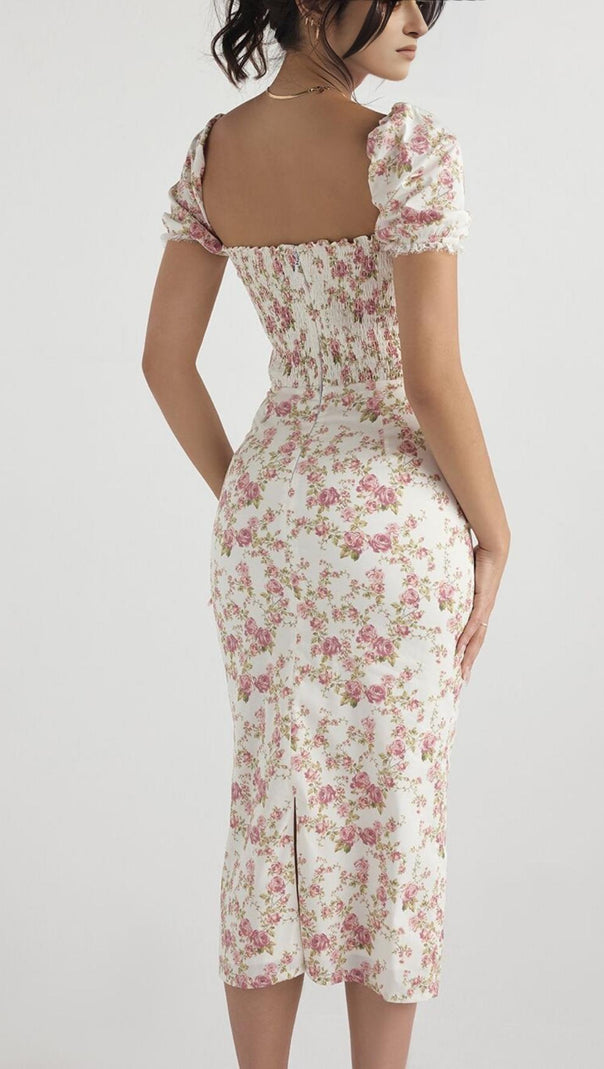 AIIZIE ROSE PRINT DRESS IN PINK - product image