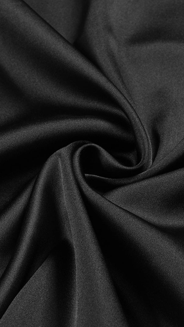 AIIZIE DEEP V MAXI DRESS IN BLACK - product image