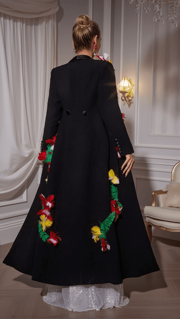 AIIZIE RIGBY FEATHER TRIMMED COAT - product image