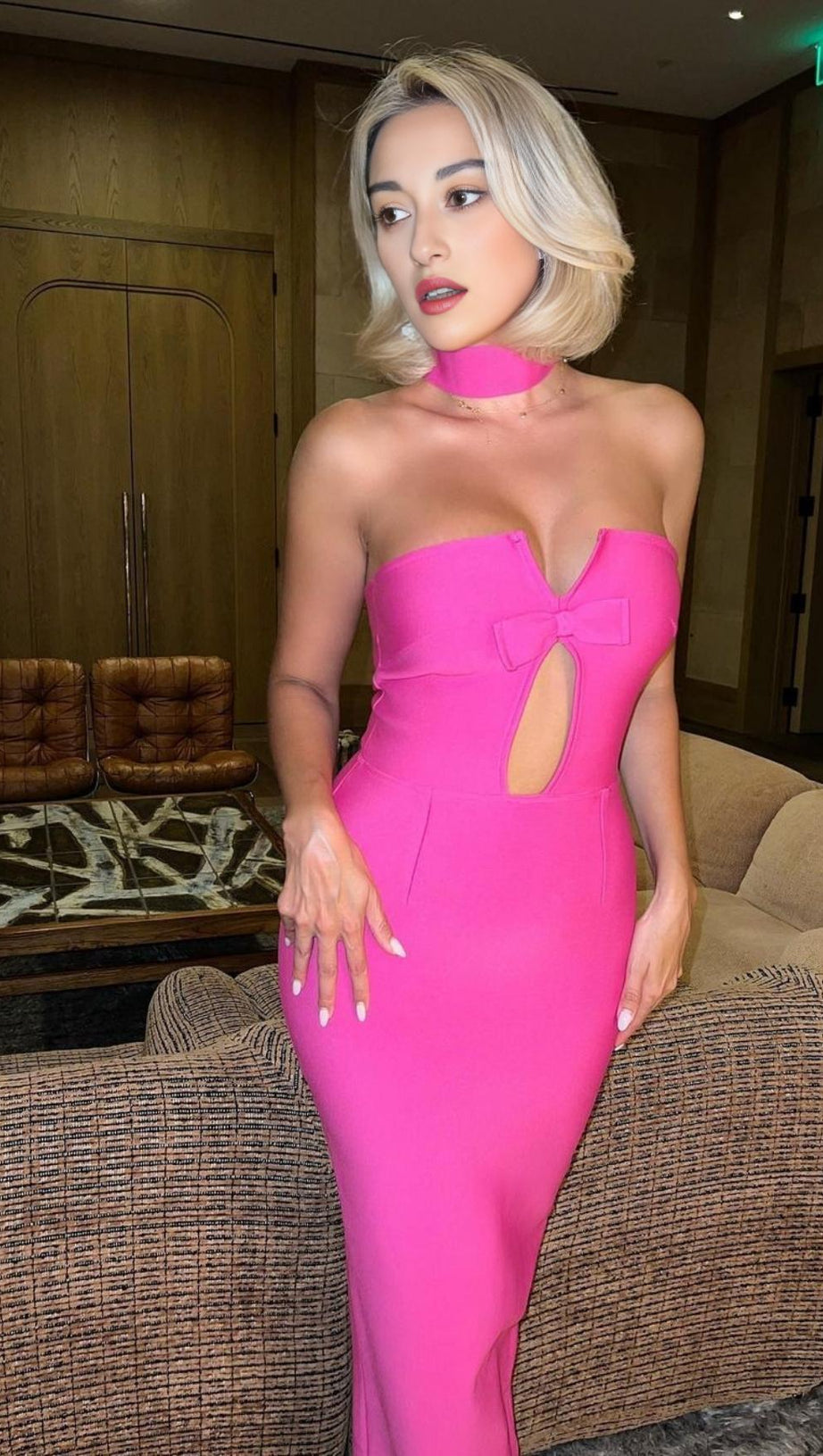 STRAPLESS MAXI DRESS IN BLACK