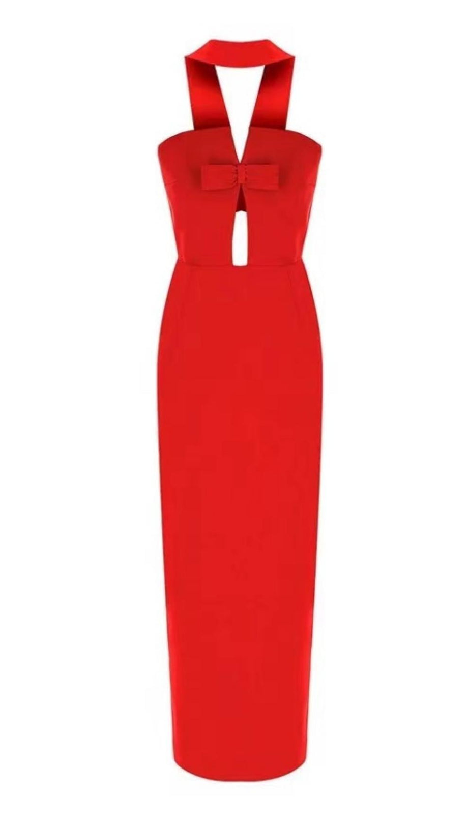 STRAPLESS MAXI DRESS IN BLACK