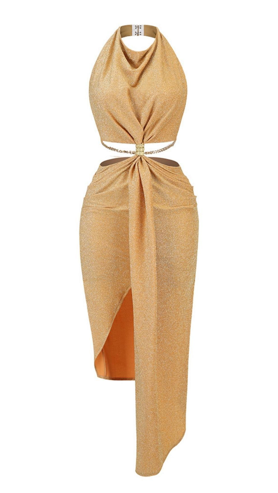 SPLIT MAXI DRESS IN PINK