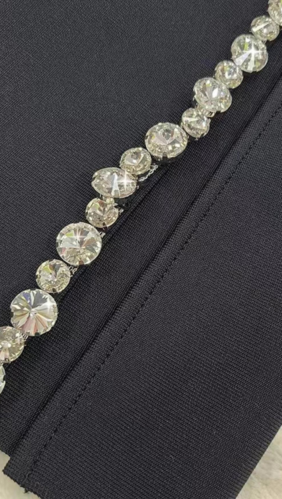 DIAMOND MAXI DRESS IN BLACK